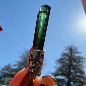 Numi Olive Dark Green Tourmaline Talisman